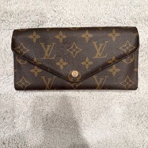 Louis Vuitton Classic Monogram Wallet in Brown and Gold